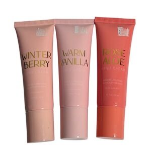 Enchante Accessories Hand Cream Pink Winter‎ Berry Warm Vanilla Rose Aloe 3 Pack